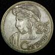 25 Centavos Guatemala Silver 1958  Mintage-394 361 27mm Toned KM# 258 (24 648) Uncertified