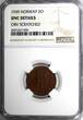 Bronze Norway Haakon VII  1949 2 Ore NGC UNC DETAILS KM# 371 (095) NGC unz DETAILS