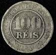 100 Reis BRAZIL Copper-Nickel 1897  27 mm KM# 492 (27 813) Uncertified