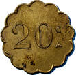 20 centimes FRANCE EMERGENCY Montpellier (34) Bar Americain.Mege et Beaume.  (23) Uncertified