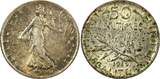 50 Centimes FRANCE Silver 1919  XF/aUNC KM# 854 RANDOM PICK (1 Coin) (24 703)