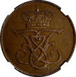 Bronze Denmark Frederik VIII  1907 VBP GJ 5 Ore NGC AU58 BN KM# 806 (150)