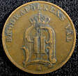 1 Öre Sweden Oscar II Bronze 1889  Large letters KM# 750 (23 161) Uncertified