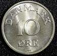 10 Øre Denmark Frederik IX Copper-Nickel 1957  GEM BU COIN KM# 841.2 (23 845) Uncertified