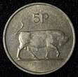 5 Pence Ireland Republic Copper-Nickel 1971  Bull KM# 22 (28 025) Uncertified