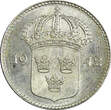 10 Öre SWEDEN Gustaf V Silver 1942 G  Last Year KM# 780 (22 132) Uncertified