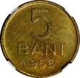5 Bani ROMANIA Copper-Nickel-Zinc 1956  NGC UNC DETAILS KM# 83.2 (019) NGC unz DETAILS KM