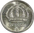 10 Öre 1950 Sweden Gustaf V (1907-1950) Silver 1950  GEM BU KM# 813 (22 057) Uncertified