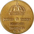 Bronze Sweden Gustaf VI  1959 TS 2 Ore GEM BU Toned KM# 821 (21 956) Uncertified