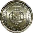 10 Escudos ANGOLA Portuguese Colony Silver 1955  NGC MS64 GEM BU KM# 73 (027)