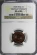 1 Centavo Peru Bronze 1939  Straight NGC MS64 BN KM# 208.2 Thick planchet (125)