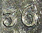 10 Öre SWEDEN Gustaf V Silver 1936 G  Variety : Long 
