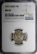 Russian Federation 15 Kopeks Russia USSR Copper-Nickel 1957  NGC MS62 1 YEAR TYPE Y# 124 (038)