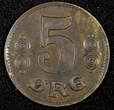 Bronze Denmark Christian X  1920 HCN; GJ 5 ORE KM# 814.2 (26 786) Uncertified