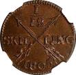 1/12 Skilling SWEDEN Gustaf IV Copper 1805  NGC MS64 RB TOP GRADED KM# 563 (075)