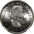 1954 Florin 1954 Australia Silver  Royal Visit of Elizabeth II NGC AU58 KM# 55 (014)