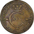1/2 Skilling SWEDEN Carl XIV Johan Copper 1828  SCARCE DATE KM#596 (21 165) Uncertified