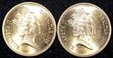 2 Pence Gibraltar Elizabeth II Bronze 1988  BU KM# 21 RANDOM PICK (1 Coin) (728) Uncertified