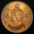 FINLAND Copper 1929 10 Penniä UNC KM# 24 (23 995) unz