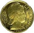 20 Centavos Argentina Aluminum-Bronze 1944  NGC MS64 GEM BU KM# 42 (031)