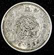 5 Sen JAPAN Meiji Silver Year 10 (1877)  Type I aXF Y# 22 (27 353) Uncertified