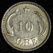 Denmark Christian IX Silver 1889 CS 10 Ore Toning 16mm KM# 795.1 (4411) Uncertified