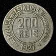 200 Reis BRAZIL Copper-Nickel 1927  Liberty 25mm KM# 519 (27 802) Uncertified