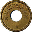 25 CENTIMOS COSTA RICA, Token, R. CASTELLA M / VALE POR  24mm, RULAU -CR14 (7186)