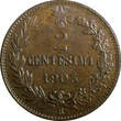 2 Centesimi ITALY Vittorio Emanuele III Bronze 1903 R  UNC KM# 38 (23 668) unz