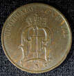 Sweden Oscar II Copper 1879 2 Ore KM# 746  (23 141) Uncertified
