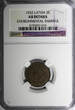 2 Santimi Latvia Bronze 1932  NGC AU DETAILS Last Year Type KM# 2 (016)