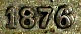 SWEDEN Oscar II Silver 1876 ST 25 Ore KM# 738 (15 572) Uncertified