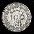 100 Reis BRAZIL Dr. Getulio Vargas Copper-Nickel 1938  1st Year KM# 544 ( 602) Uncertified