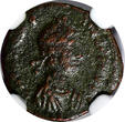 NUMMUS 379-395 AD EASTERN ROMAN Theodosius I,AD 379-395 AE4  /Christian VICTORY ANGEL NGC(7)