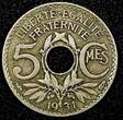 5 Centimes FRANCE Copper-Nickel 1931  KM# 875 (25 053) Uncertified