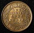 1/4 Anna India-British George V Bronze 1934 (C)  UNC Red Toned KM# 512 (27 695) unz