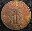 1 Öre Sweden Oscar II Bronze 1890  Large letters KM# 750 (23 162) Uncertified