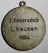Switzerland Medal SWISS Shooting Silver  1954 Award to K.Kameradsch L.Hausen 8,32 g. 30 mm(5)