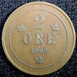 Bronze SWEDEN Oscar II  1902 2 Ore Large Letters KM# 746 (23 111) Uncertified