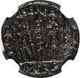 AE NUMMUS 337 AD Roman Empire CONSTANS AD 337-350  (FOLLIS) /Two soldiers NGC Ch AU (36)