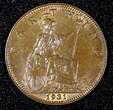 United Kingdom 1931 Farthing 1931 Great Britain George V Bronze  UNC KM# 825 (27 981) unz