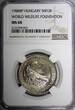 50 Forint HUNGARY 1988 BP  World Wildlife Found. NGC MS68 TOP GRADED KM# 663 (3)