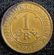 Bronze Denmark Frederik VIII  1907 1 Ore KEY DATE Ch UNC KM# 804 (23 100) unz