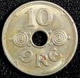 Denmark Christian X Copper-Nickel 1931 10 Ore UNC KM# 822.2 (23 840) unz