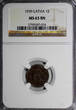 1 Santims Latvia Bronze 1939  NGC MS63 BN Nice Coin KM# 10 (074)