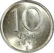 SWEDEN Gustaf V Silver 1942-1950 10 Ore UNC/BU KM# 813 RANDOM PICK (1 COIN) (29) unz