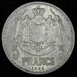 5 Francs 1947 MONACO Louis II 1945  31mm Paris Mint WWII Issue KM# 122 (27 021) Uncertified