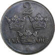 2 Öre Sweden Gustaf V Iron 1948  Choice Unc KM# 811 (853) Uncertified