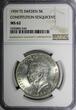 5 Kronor SWEDEN Silver 1959 TS  NGC MS62 Constitution Sesquicentennial KM#830(6)