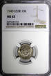 Russian Federation 10 Kopeks Russia USSR Soviet Union Copper-Nickel 1940  NGC MS63 Y# 109 (014)